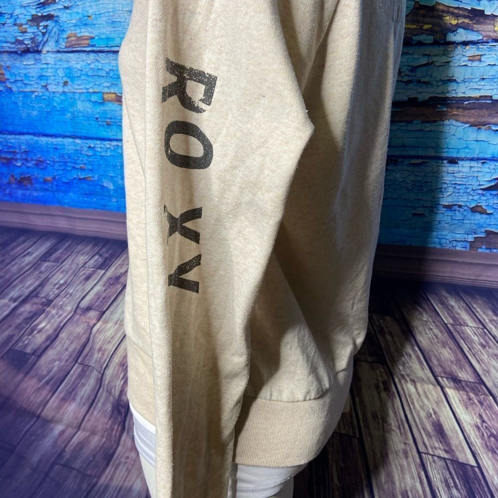Roxy heathered light pink sweatshirt medium - Picture 3 of 5